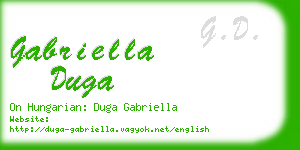 gabriella duga business card